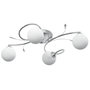 Voir la diapositive 4 : VIDAXL Plafonnier avec abat-jour ronds en verre pour 4 LED G9