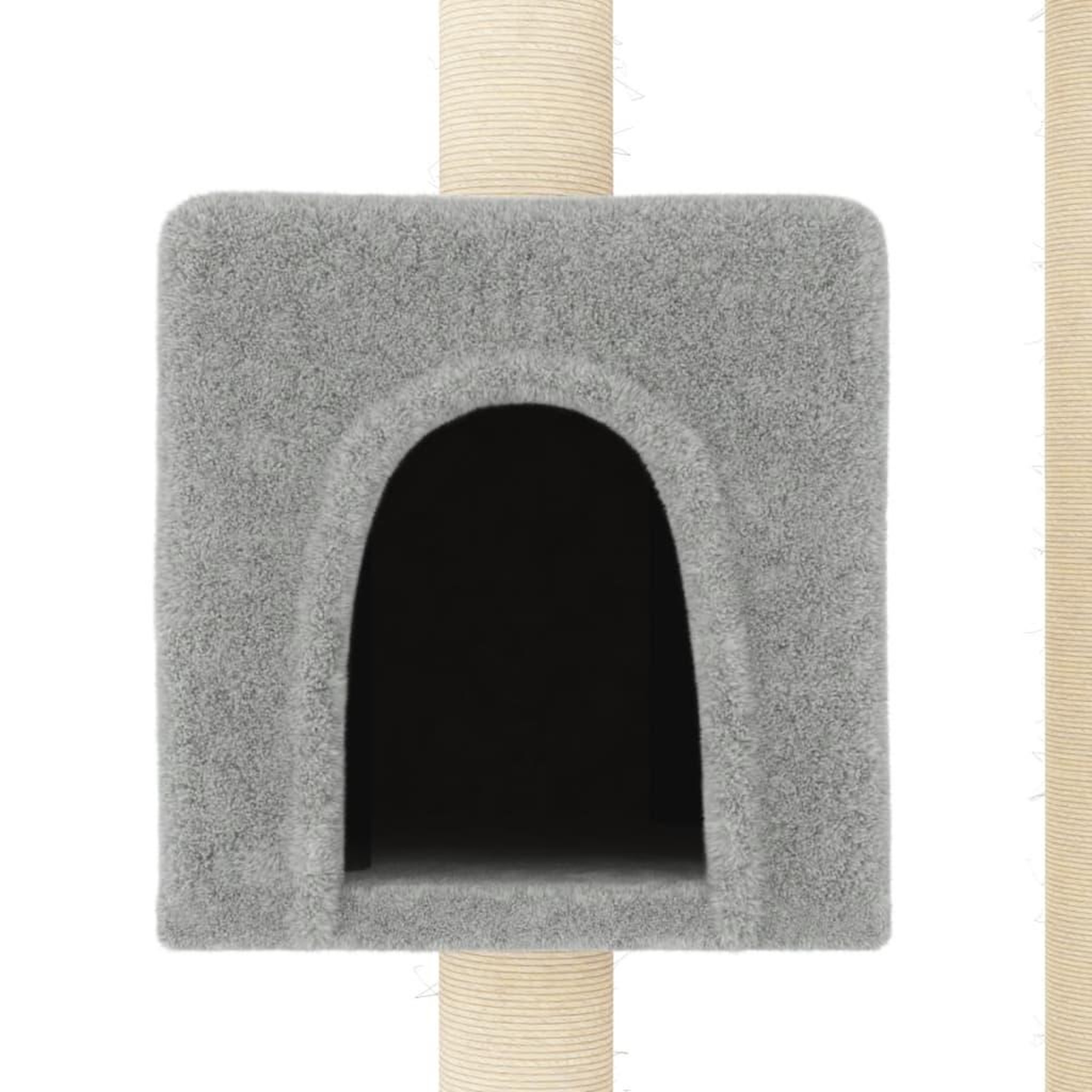 Voir la diapositive 5 : VIDAXL Arbre a chat avec griffoirs en sisal Gris clair 104 cm