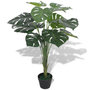 Voir la diapositive 1 : VIDAXL Plante artificielle avec pot Monstera 70 cm Vert