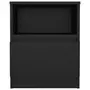 VIDAXL Table de chevet Noir 40x40x50 cm Agglomere