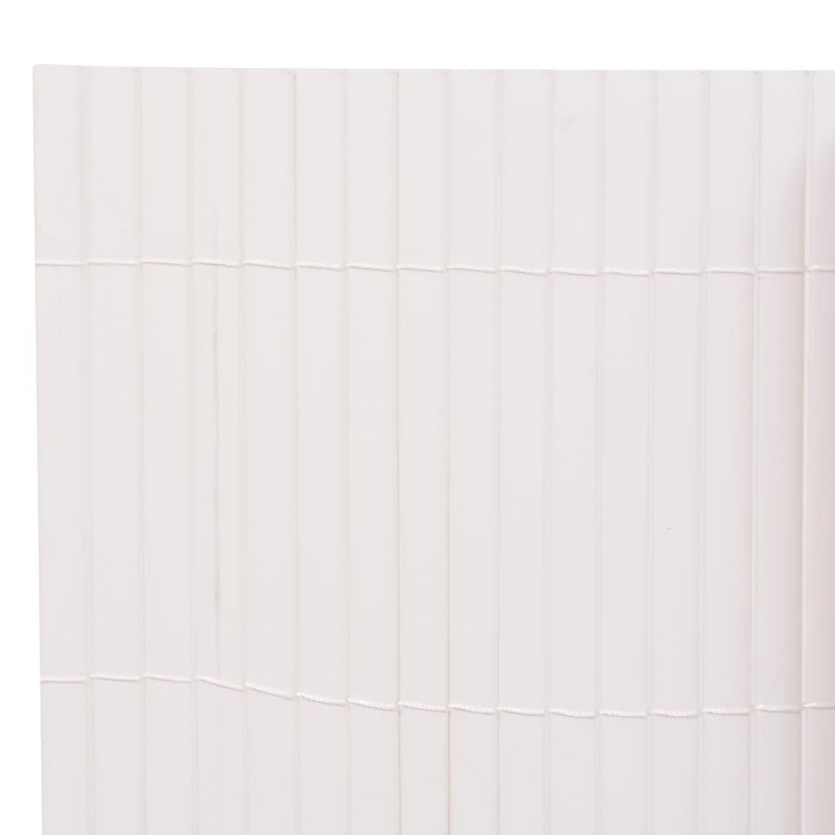 VIDAXL Cloture de jardin double face 110x500 cm Blanc