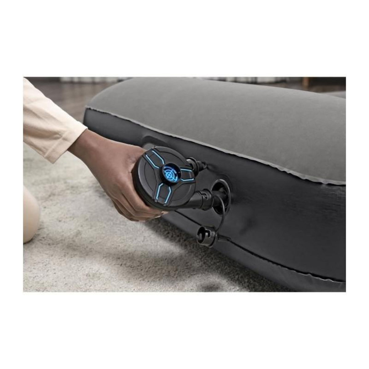 BESTWAY Matelas gonflable - BESTWAY - 671BQ - Tritech Twin - 1 personne, pompe USB intégrée, 1,88 m x 99 cm x 30 cm