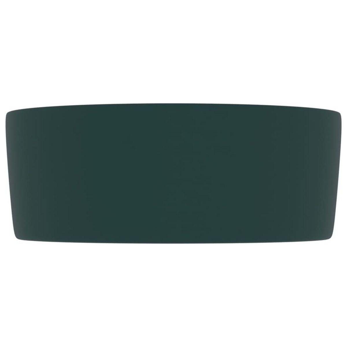 VIDAXL Lavabo rond de luxe Vert fonce mat 40x15 cm Ceramique