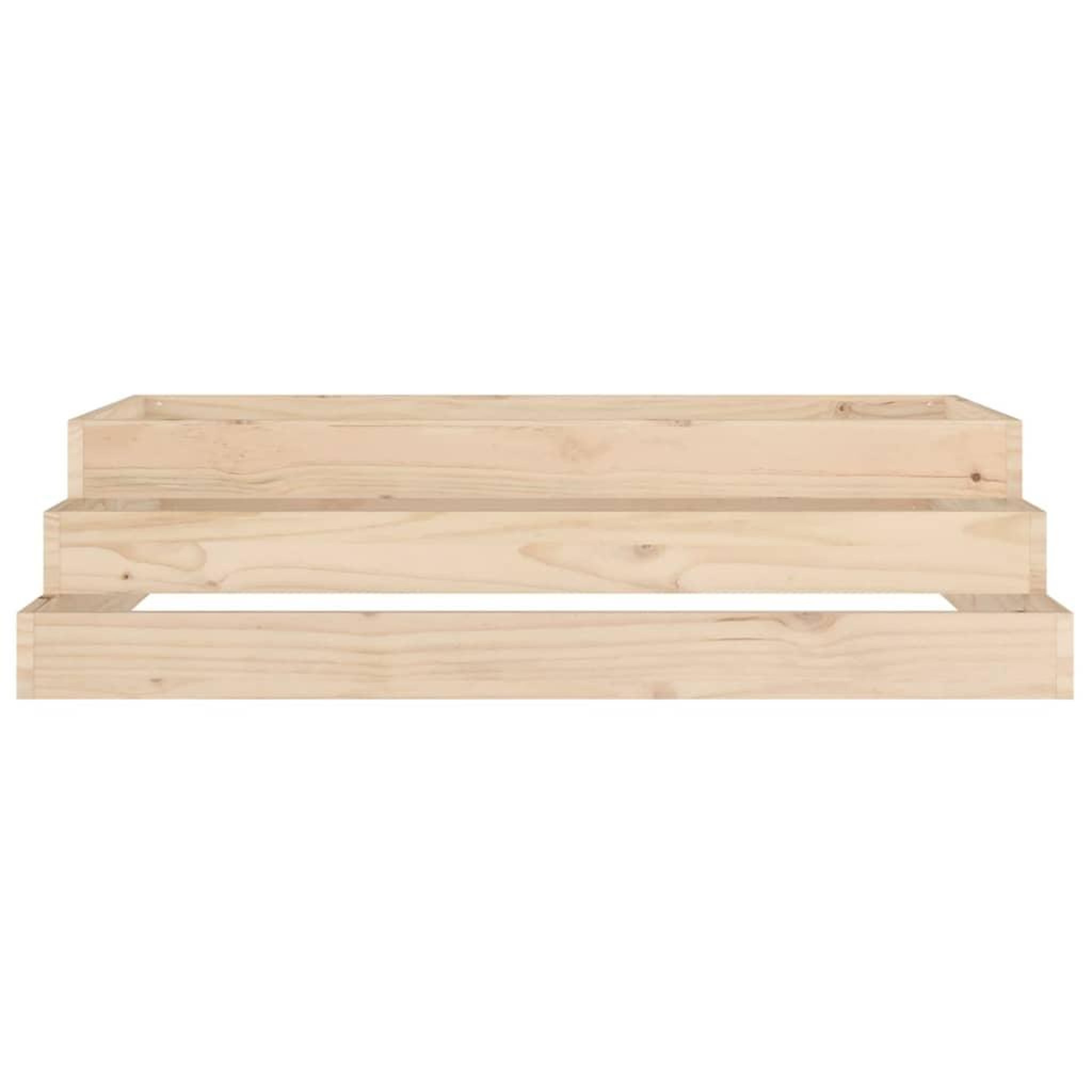 Voir la diapositive 5 : VIDAXL Jardiniere 110x110x27 cm Bois massif de pin