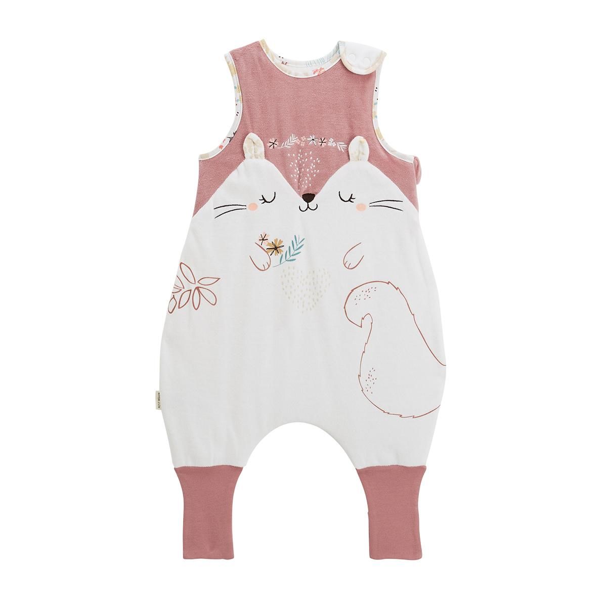 Petit Béguin Turbulette TOG 2 en velours avec pieds retroussables Bloom