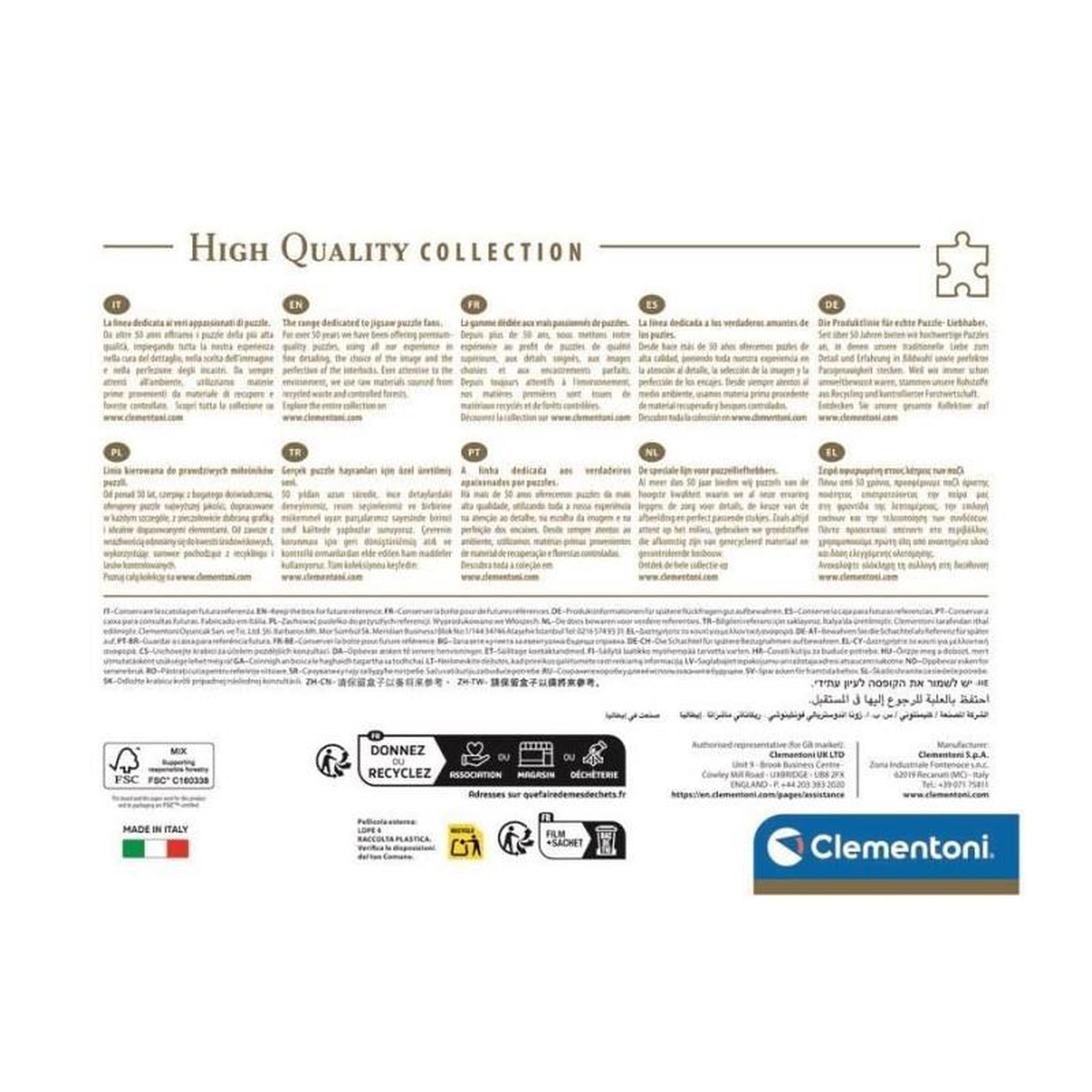 Voir la diapositive 6 : CLEMENTONI Puzzle 1000 pièces Compact – Renoir : Bal du Moulin – Clementoni – Art – Adulte 14+ ans