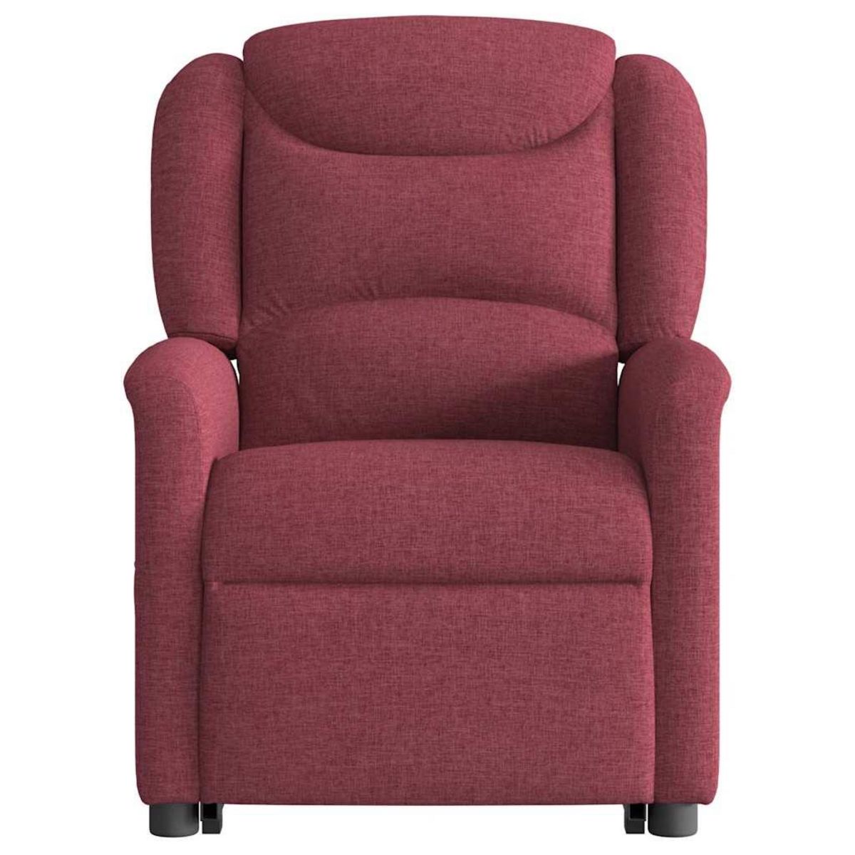 VIDAXL Fauteuil inclinable de massage electrique Rouge bordeaux Tissu