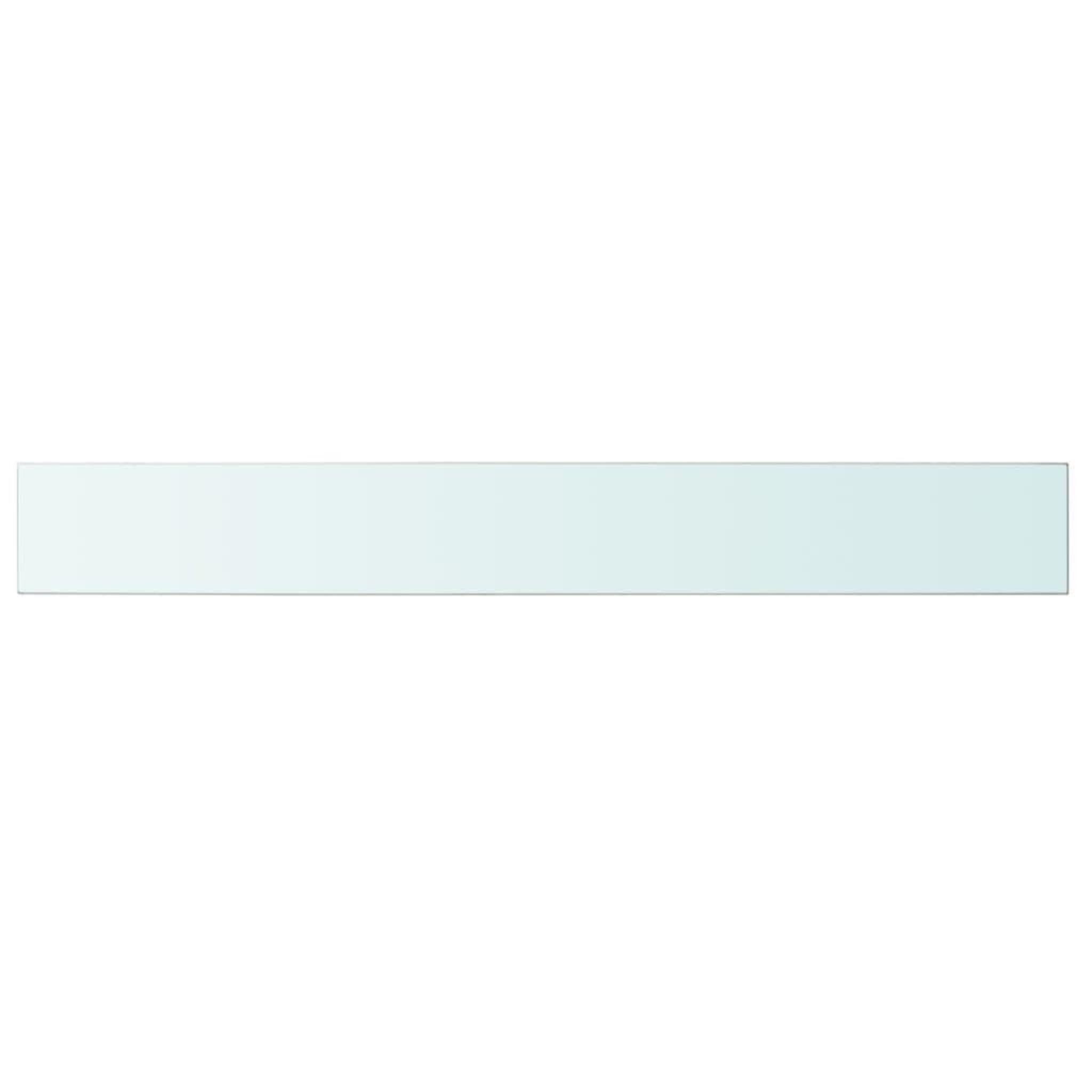 Voir la diapositive 2 : VIDAXL Panneau pour etagere Verre transparent 100 x 12 cm