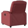 Voir la diapositive 5 : VIDAXL Fauteuil inclinable electrique Rouge bordeaux Similicuir