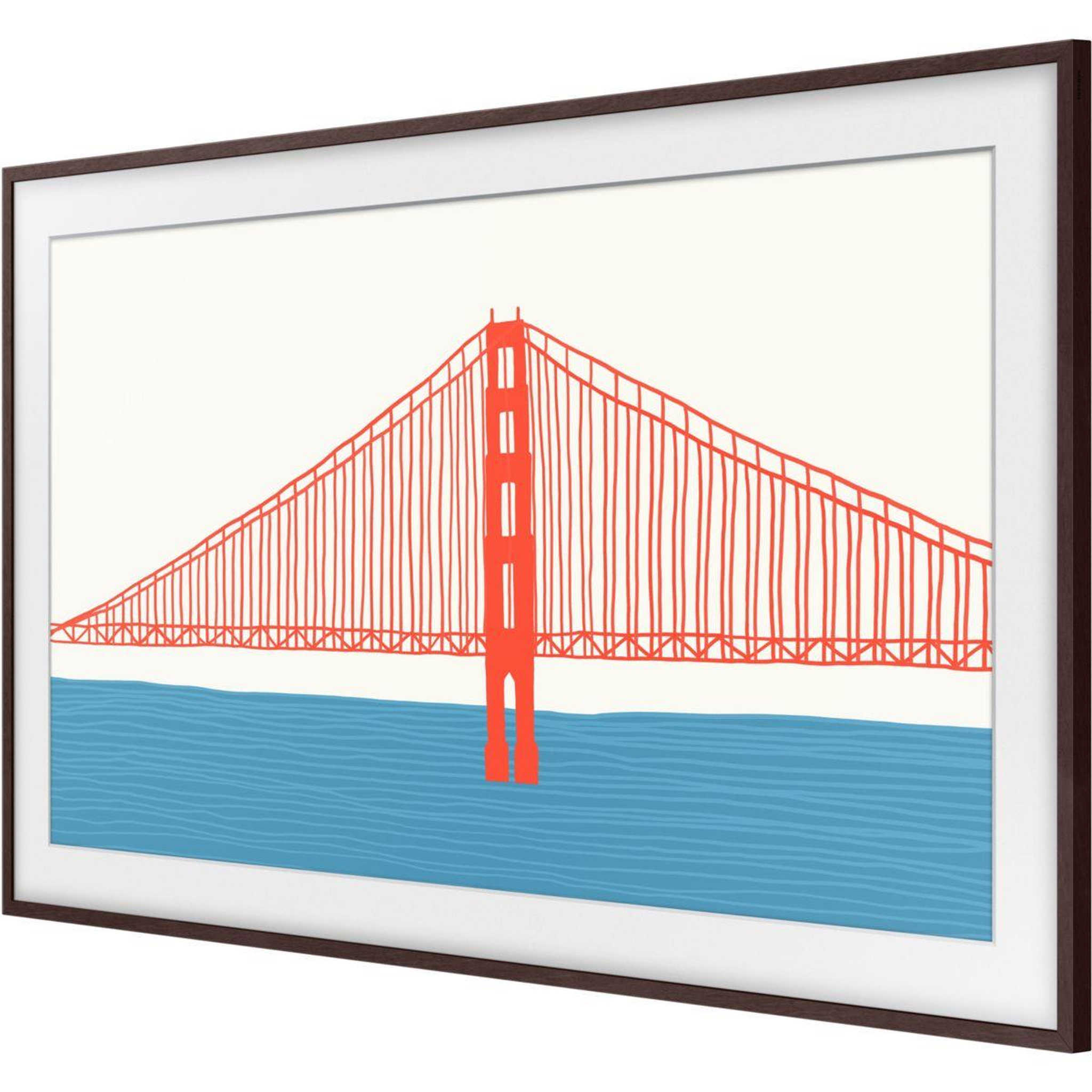 Voir la diapositive 3 : Samsung Cadre the frame 50'' noyer