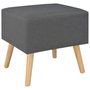 Voir la diapositive 4 : VIDAXL Tables de chevet 2 pcs Gris foncé 40x35x40 cm Tissu