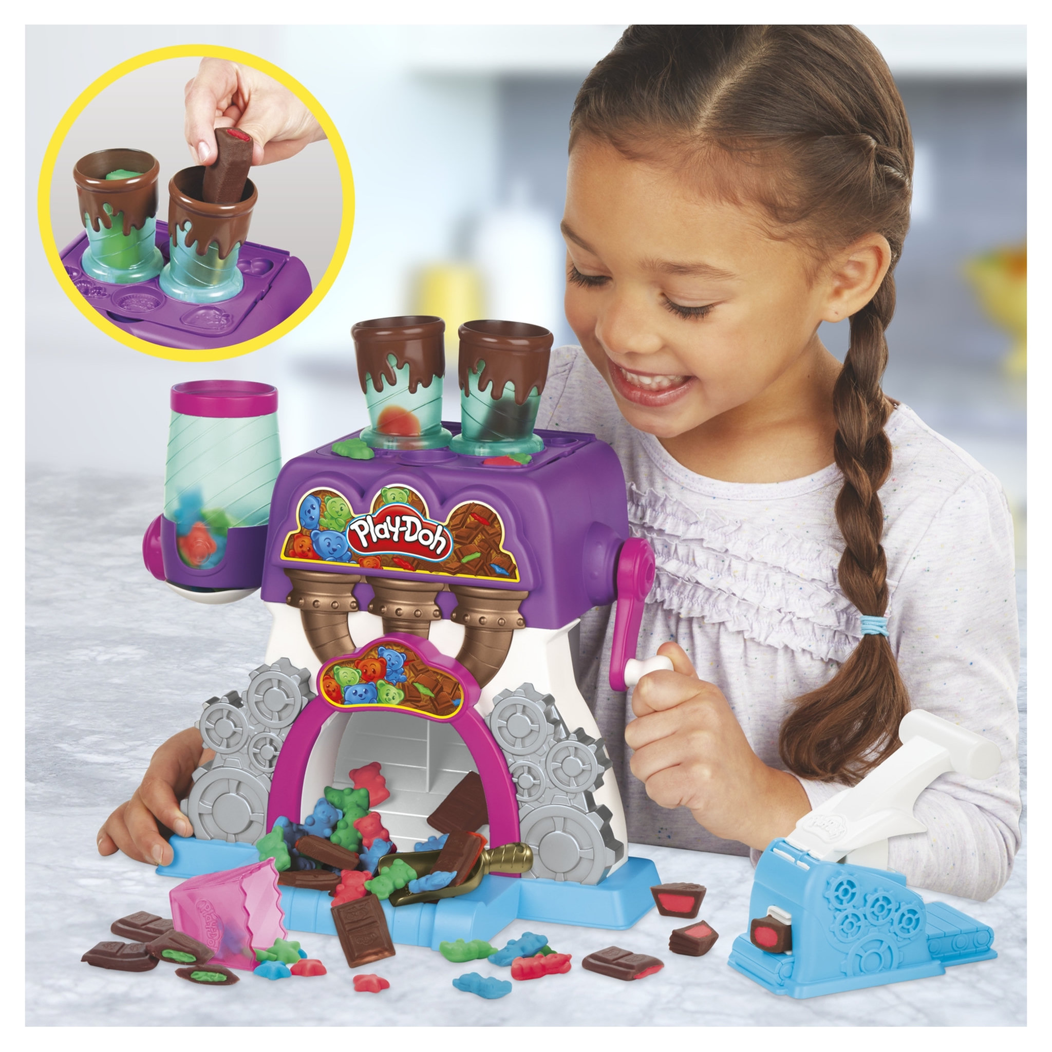 Voir la diapositive 7 : HASBRO Play-Doh - Pâte à modeler - La Chocolaterie