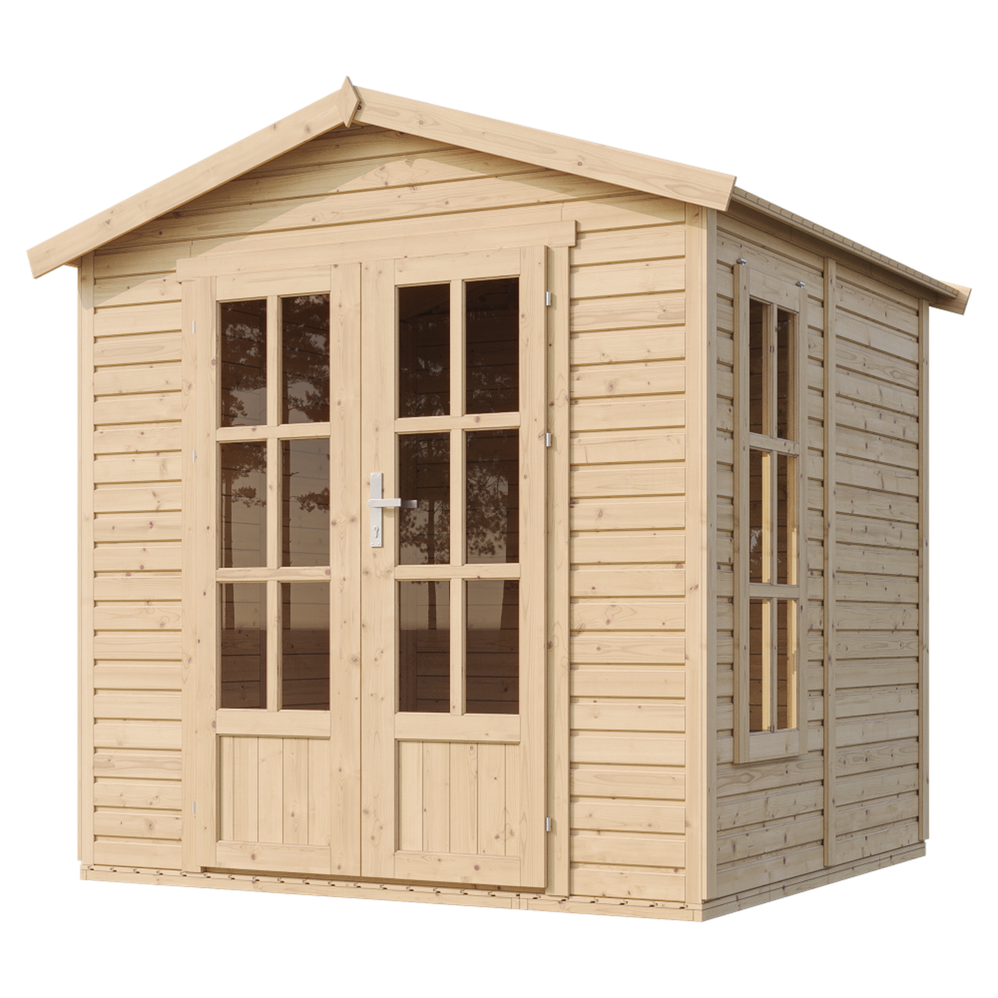 Voir la diapositive 3 : TIMBELA Cabane en bois avec plancher, Atelier, Studio, Abri en bois de jardin M351FB