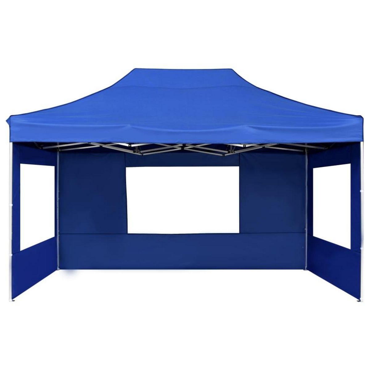 VIDAXL Tente de reception pliable avec parois Aluminium 4,5x3 m Bleu