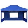 Voir la diapositive 4 : VIDAXL Tente de reception pliable avec parois Aluminium 4,5x3 m Bleu