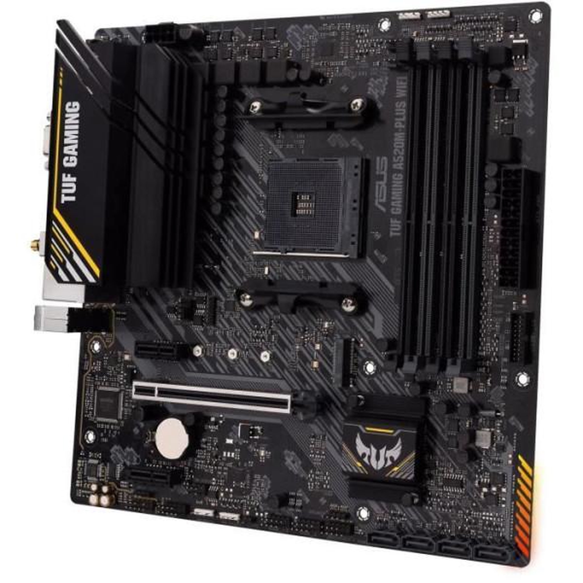 Voir la diapositive 4 : ASUS Carte mere - ASUS - TUF GAMING A520M-PLUS WIFI - AMD A520 - Emplacement AM4 micro ATX