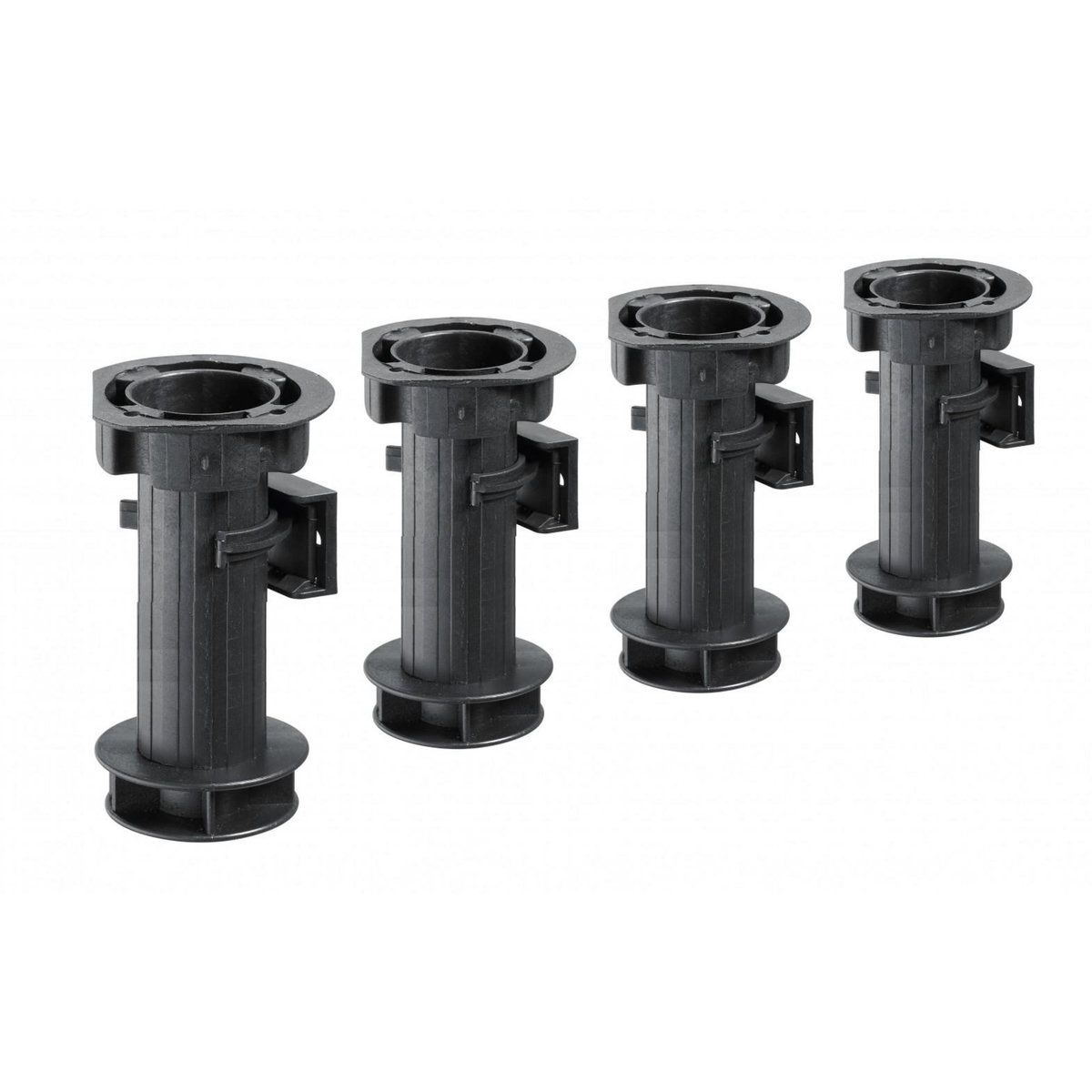 CENTRALE BRICO Lot de 4 pieds plastique à visser H.150
