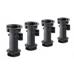 CENTRALE BRICO Lot de 4 pieds plastique à visser H.150