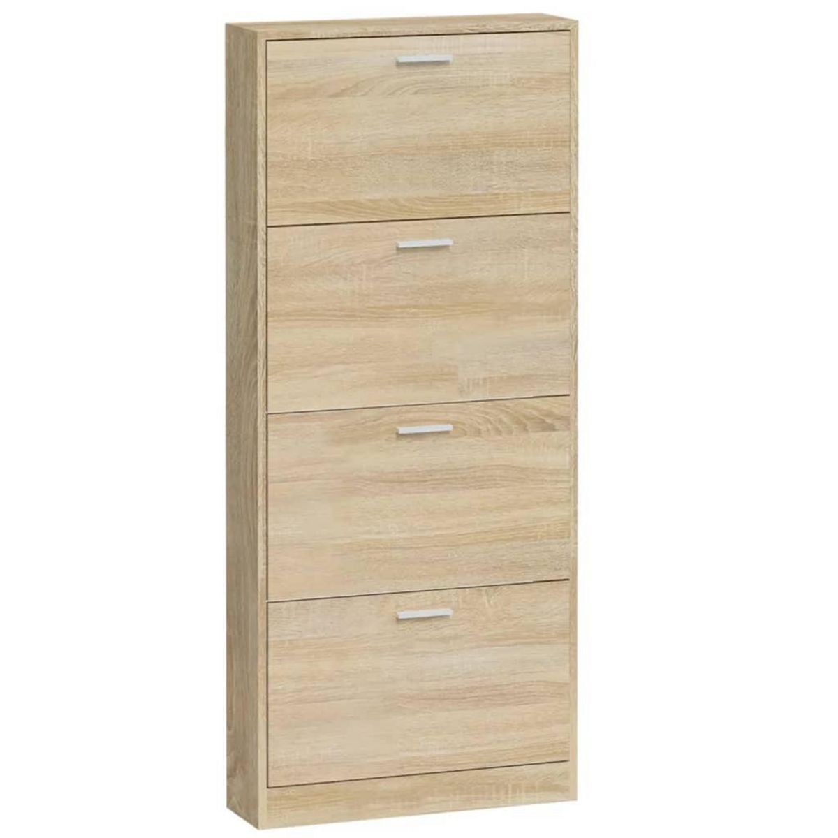 VIDAXL Armoire a chaussures Chene 59x17x150 cm Bois d'ingenierie