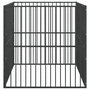 Voir la diapositive 4 : VIDAXL Parc pour chien 4 panneaux noir acier galvanise