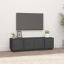 Voir la diapositive 1 : VIDAXL Meuble TV Gris 140x40x40 cm Bois de pin massif