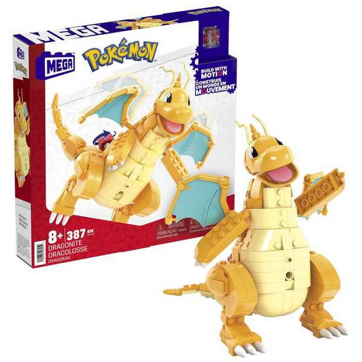 MEGA CONSTRUX Dracolosse - Jeu à assembler - Pokémon 