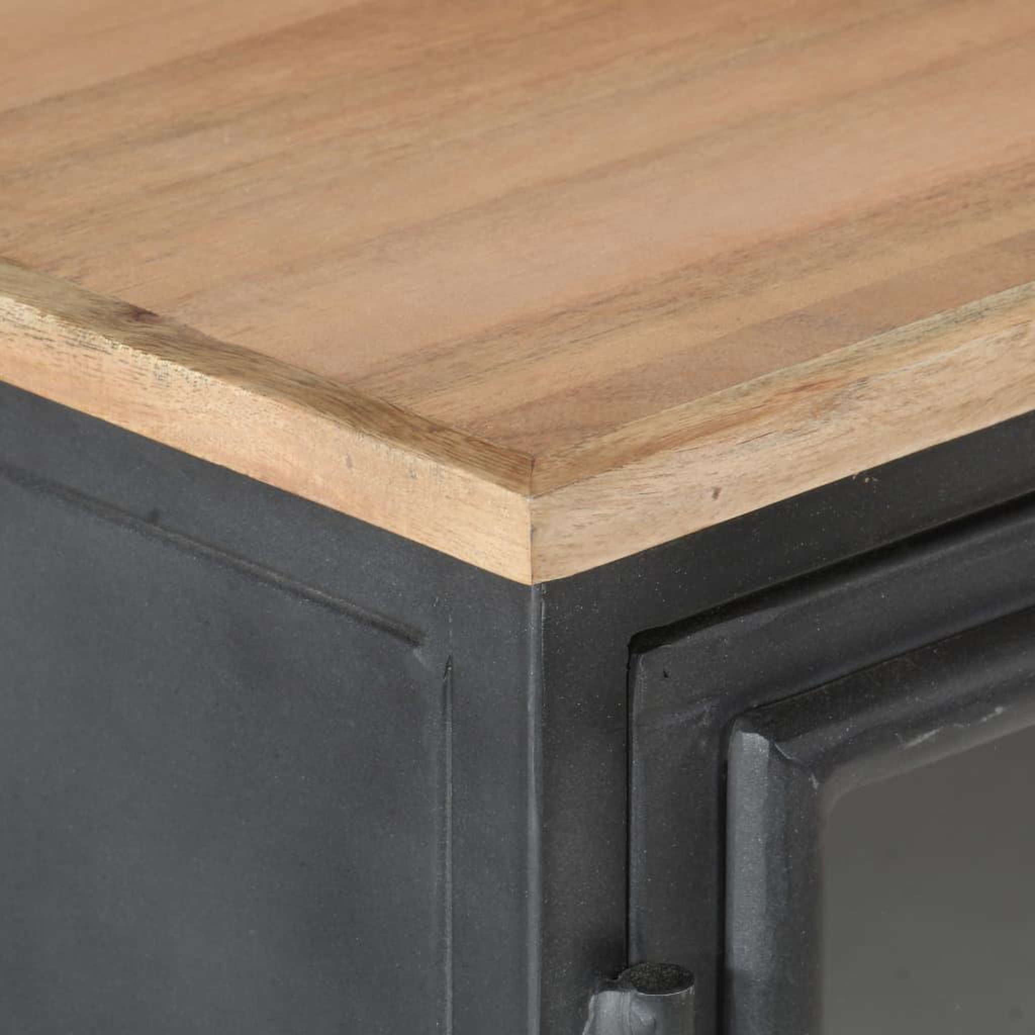 Voir la diapositive 5 : VIDAXL Buffet Gris 100x30x70 cm Bois d'acacia massif