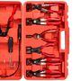 Voir la diapositive 3 : tectake Jeu d'outils pour pinces à colliers de serrage 9 pièces noir/rouge