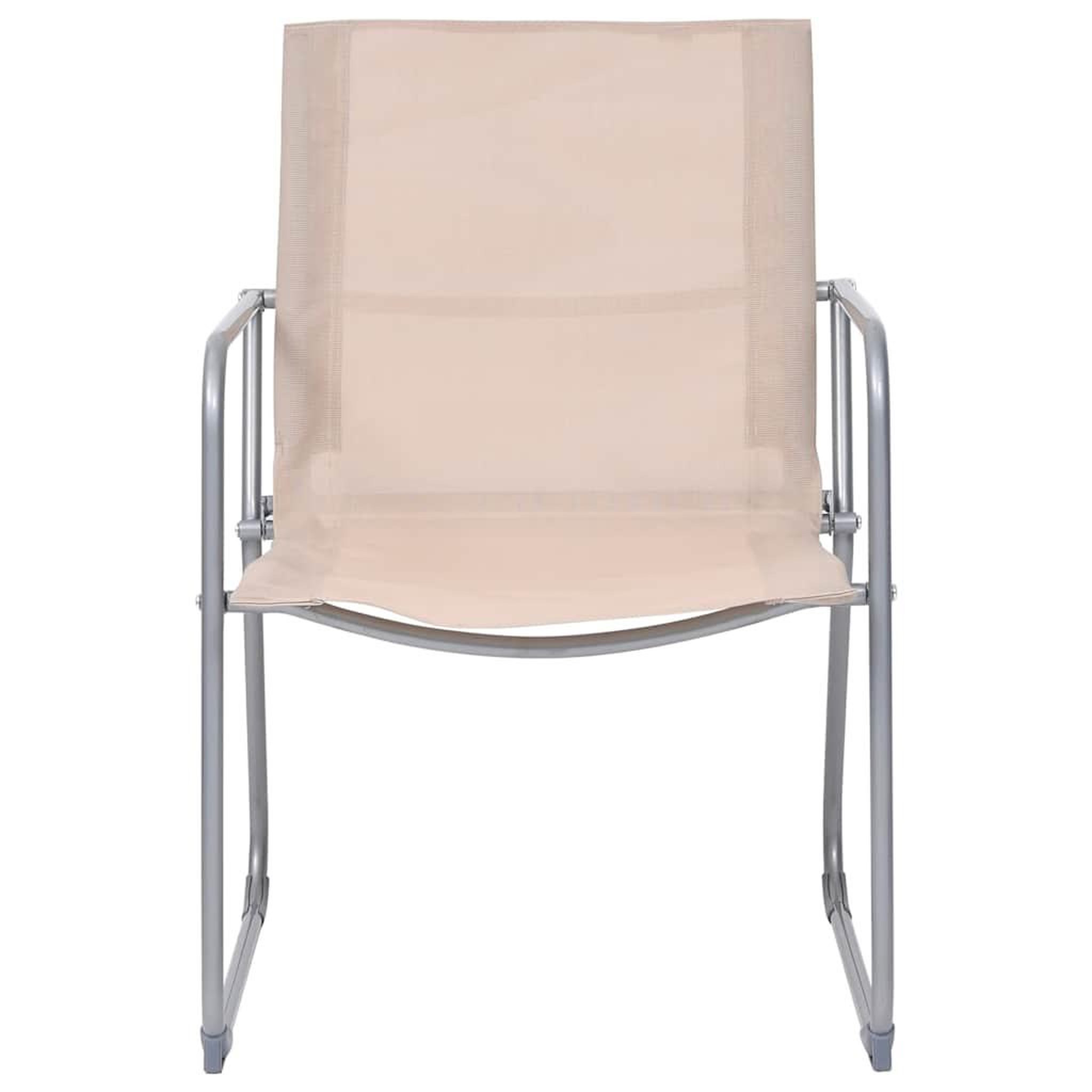 Voir la diapositive 6 : VIDAXL Salon de jardin 4 pcs Tissu et acier Creme