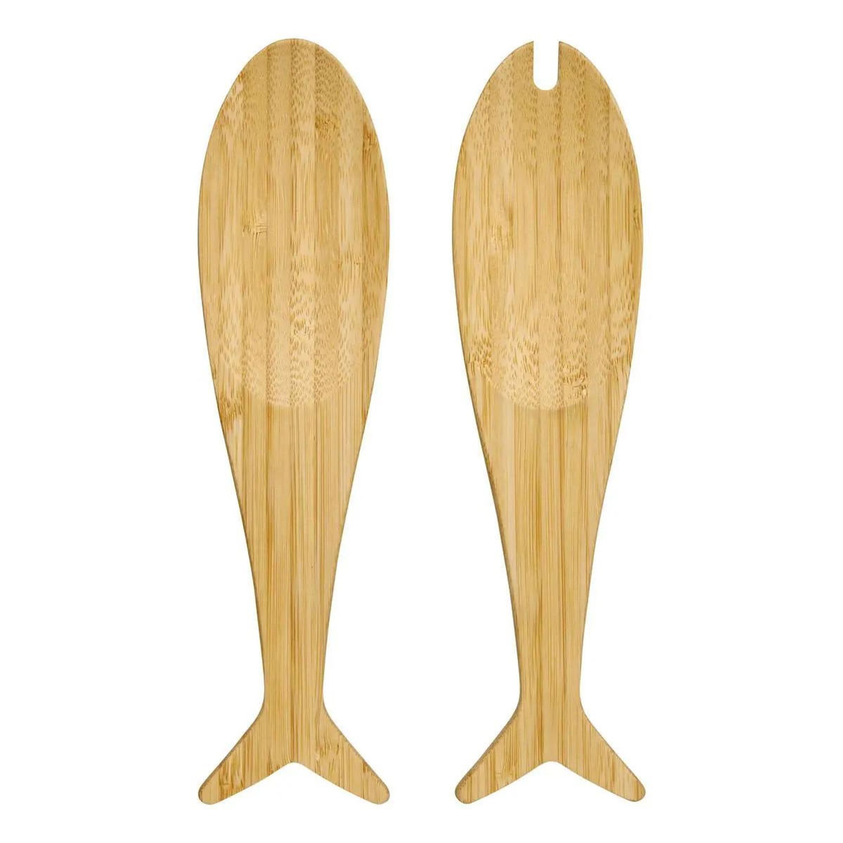 SECRET DE GOURMET Lot de 2 Couverts à Salade  Océania  25cm Naturel