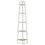 Voir la diapositive 4 : The Home Deco Factory Etagère d'angle 5 niveaux en bois et métal EDISON - Blanc et marron