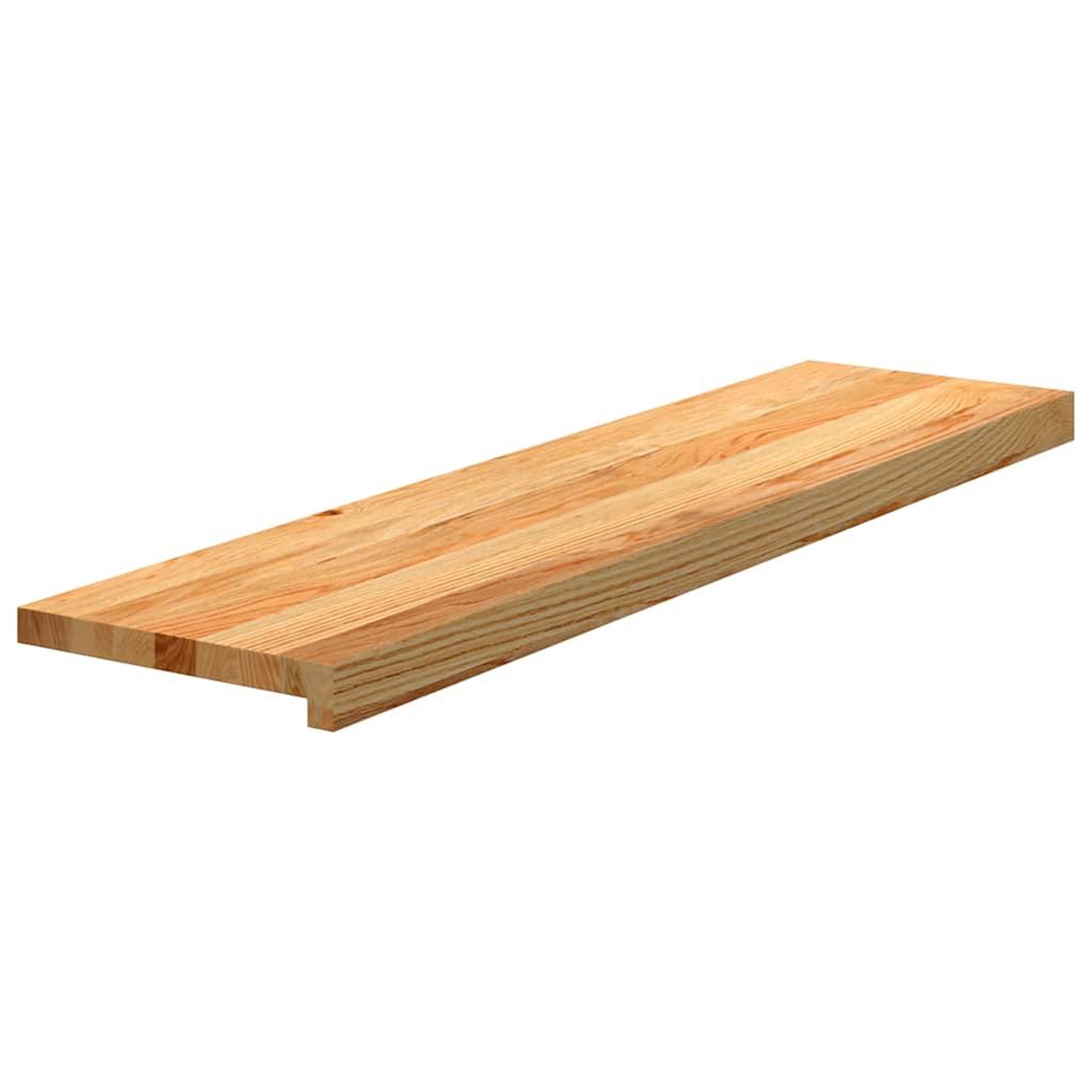 Voir la diapositive 3 : VIDAXL Marches d'escalier 2 pcs marron clair 100x25x2 cm chene massif