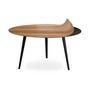 Voir la diapositive 3 : Paris Prix Table Basse 2 Covers  Natural  90cm Noir