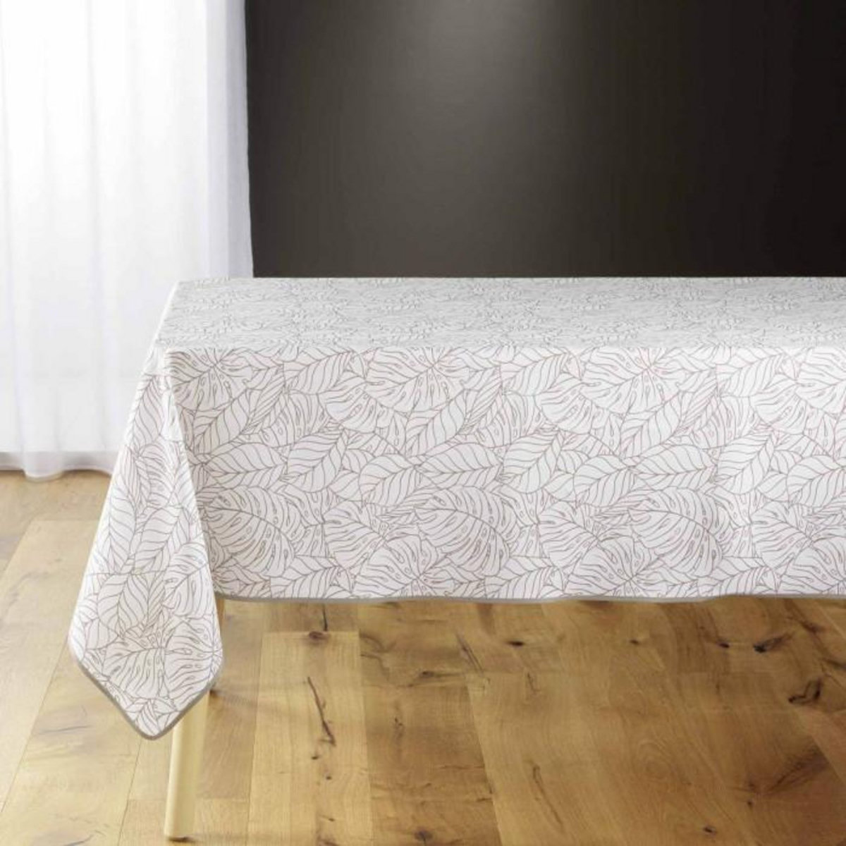 Paris Prix Nappe Imprimé  Solea  150x240cm Blanc