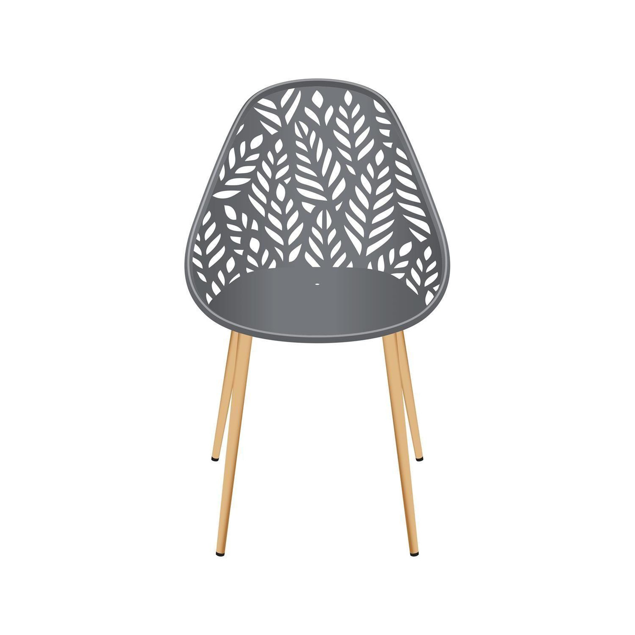 Voir la diapositive 3 : The Home Deco Factory Lot de 4 chaises d'extérieur Calvi en polypropylène