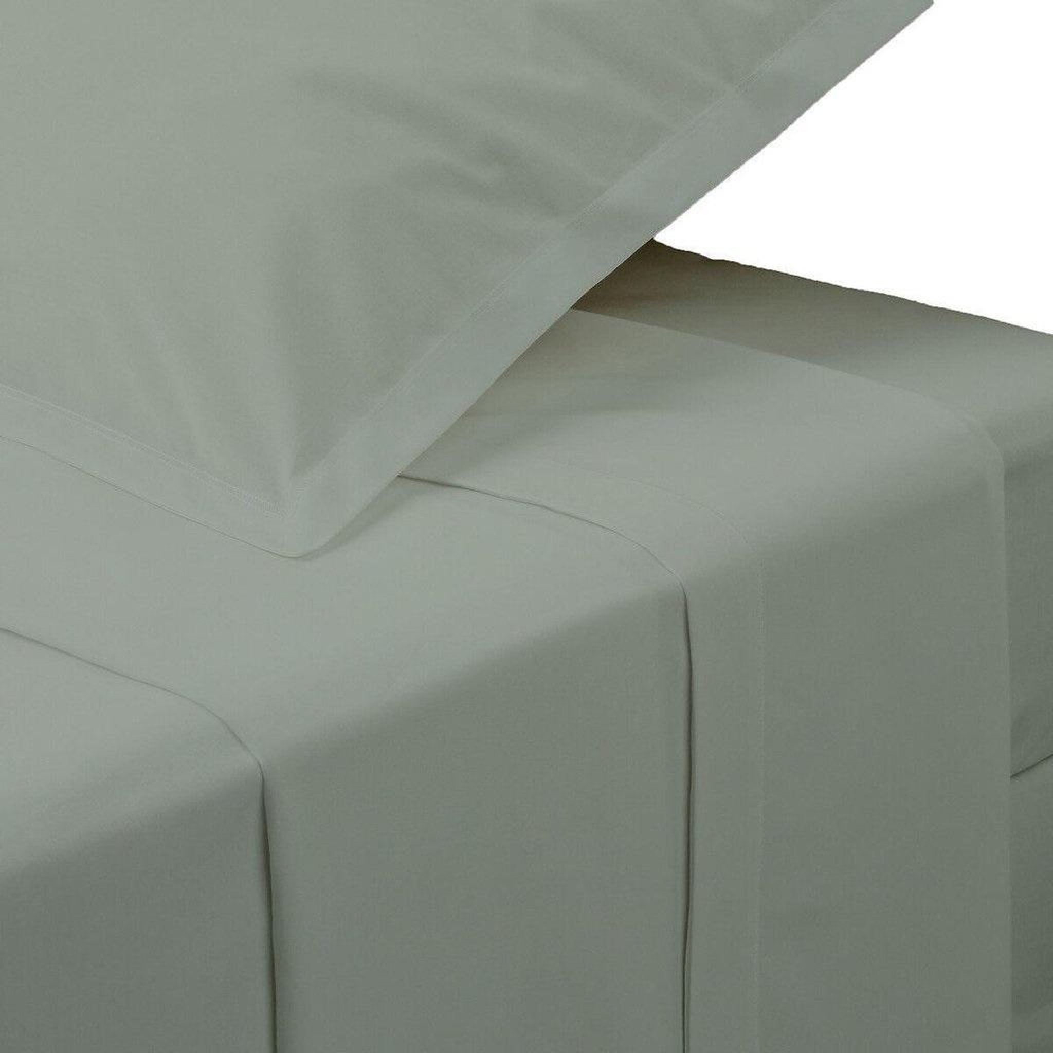 Voir la diapositive 3 : Eden Drap plat en percale de coton confort