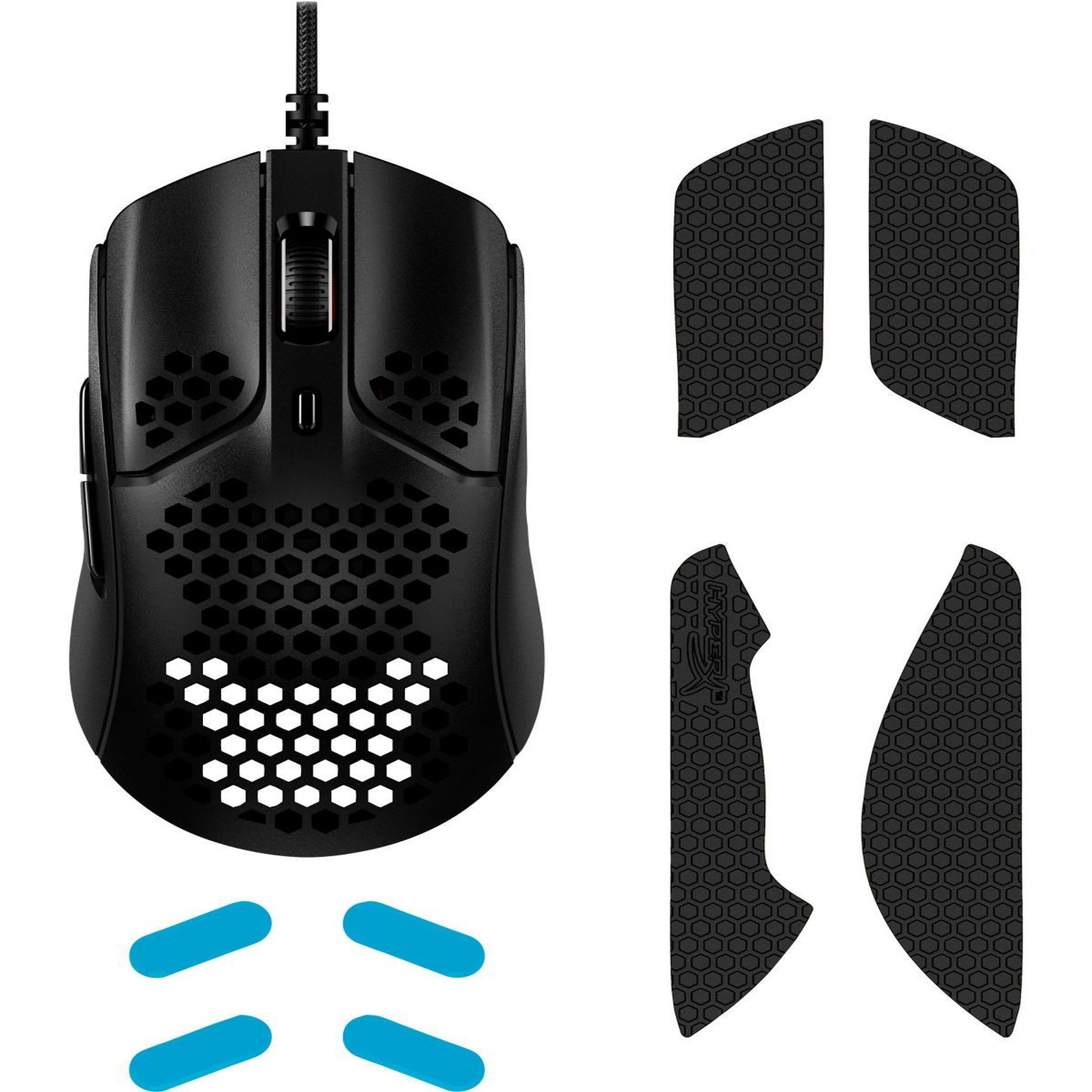 Voir la diapositive 2 : HyperX Hyperx pulsefire haste - gaming mouse (black) souris ambidextre usb type-a optique 16000 dpi