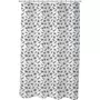 GUY LEVASSEUR Rideau de douche imprimé en polyester blanc MONKEY
