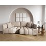 Voir la diapositive 1 : LISA DESIGN Cassiopee - canapé d'angle droit 4 places en tissu texturé