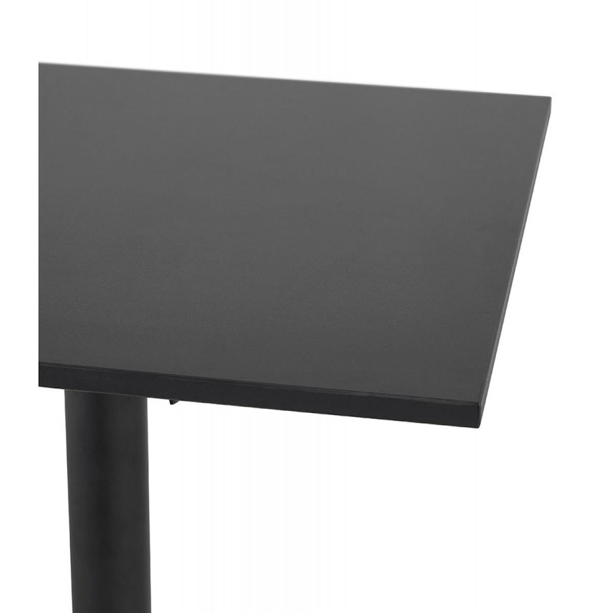 Paris Prix Table Pliable Carrée Intérieur & Extérieur  Dorthy  74cm Noir