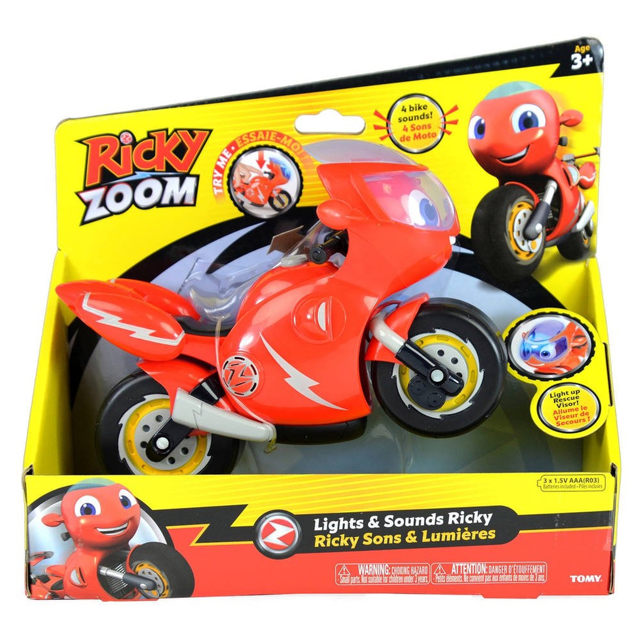 Voir la diapositive 3 : TOMY Moto Ricky sons et lumières 