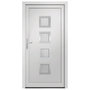 Voir la diapositive 3 : VIDAXL Porte d'entree Blanc 108x200 cm PVC