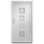 Voir la diapositive 3 : VIDAXL Porte d'entree Blanc 108x200 cm PVC