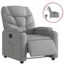 Voir la diapositive 2 : VIDAXL Fauteuil inclinable électrique Gris clair Tissu