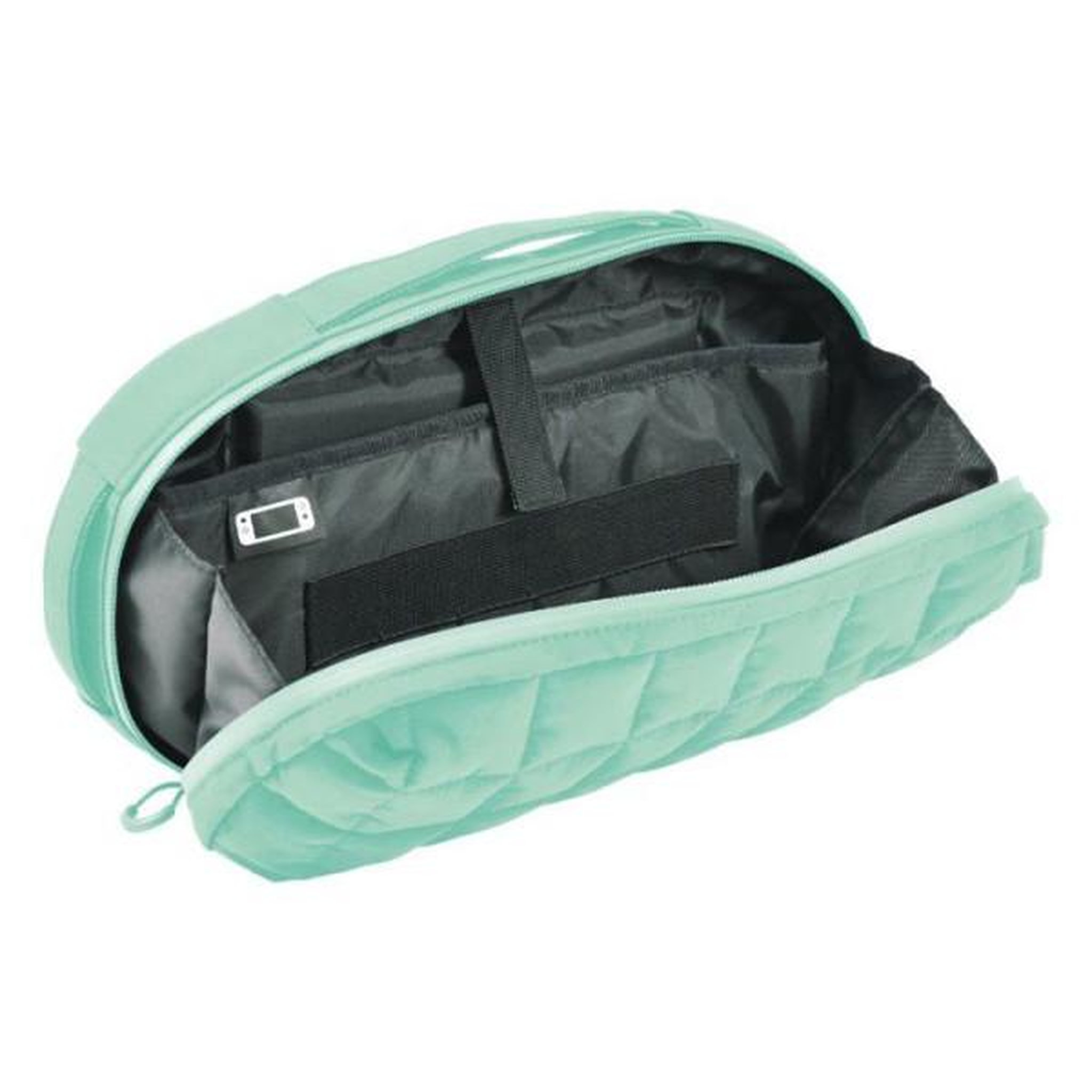 Voir la diapositive 4 : HORI Housse de transport pour jeux - nintendo switch 2 - hori - puff pouch - étui rembourré - vert cozy green