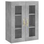 Voir la diapositive 2 : VIDAXL Armoire murale gris beton 69,5x34x90 cm