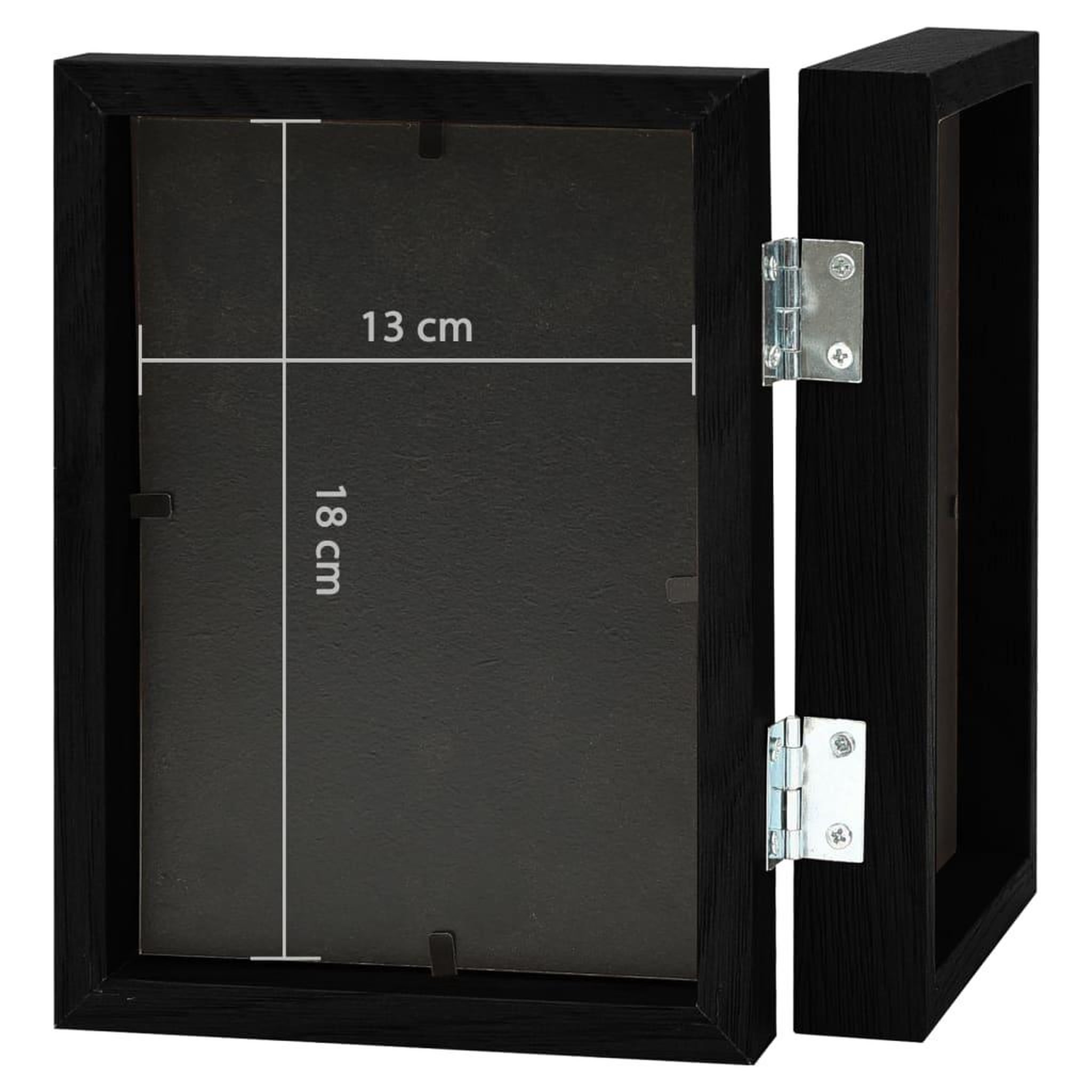 Voir la diapositive 6 : VIDAXL Cadre photo depliable en deux Noir 2x(13x18 cm)