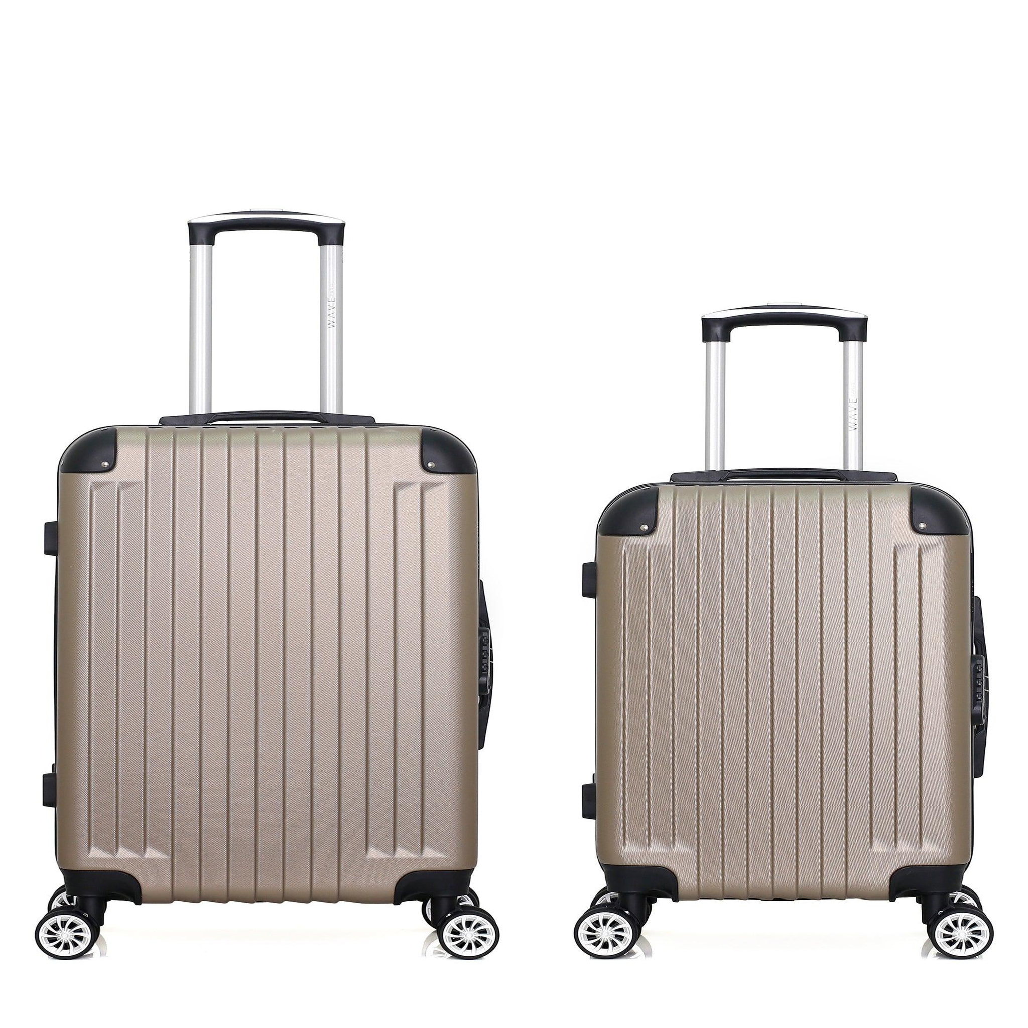 WAVE PARIS Wave paris - lot de 2 - valise weekend et valise cabine tage. Coloris disponibles : Bleu, Gris