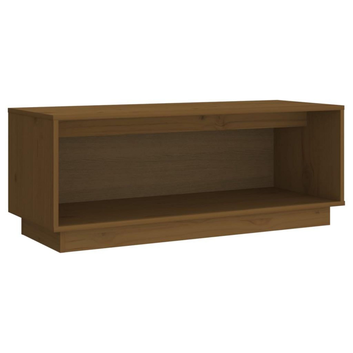 VIDAXL Meuble TV Marron miel 90x35x35 cm Bois de pin massif