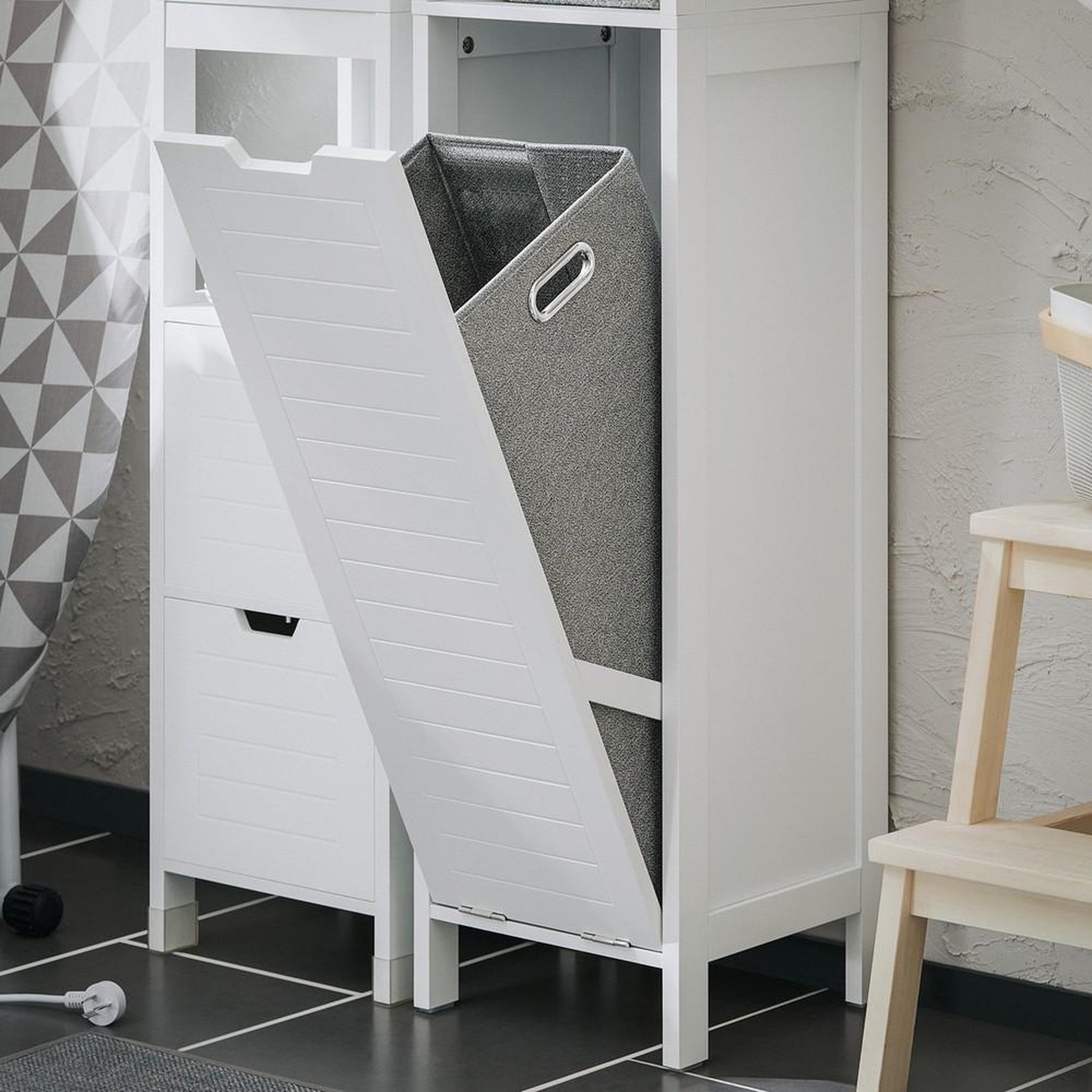 Voir la diapositive 6 : SOBUY SoBuy - Colonne De Salle De Bain à une porte - Blanc - 30x30x145cm - Minimaliste - BZR123-W